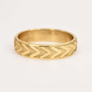 vintage gold wedding band, folklor vintage jewelry canada