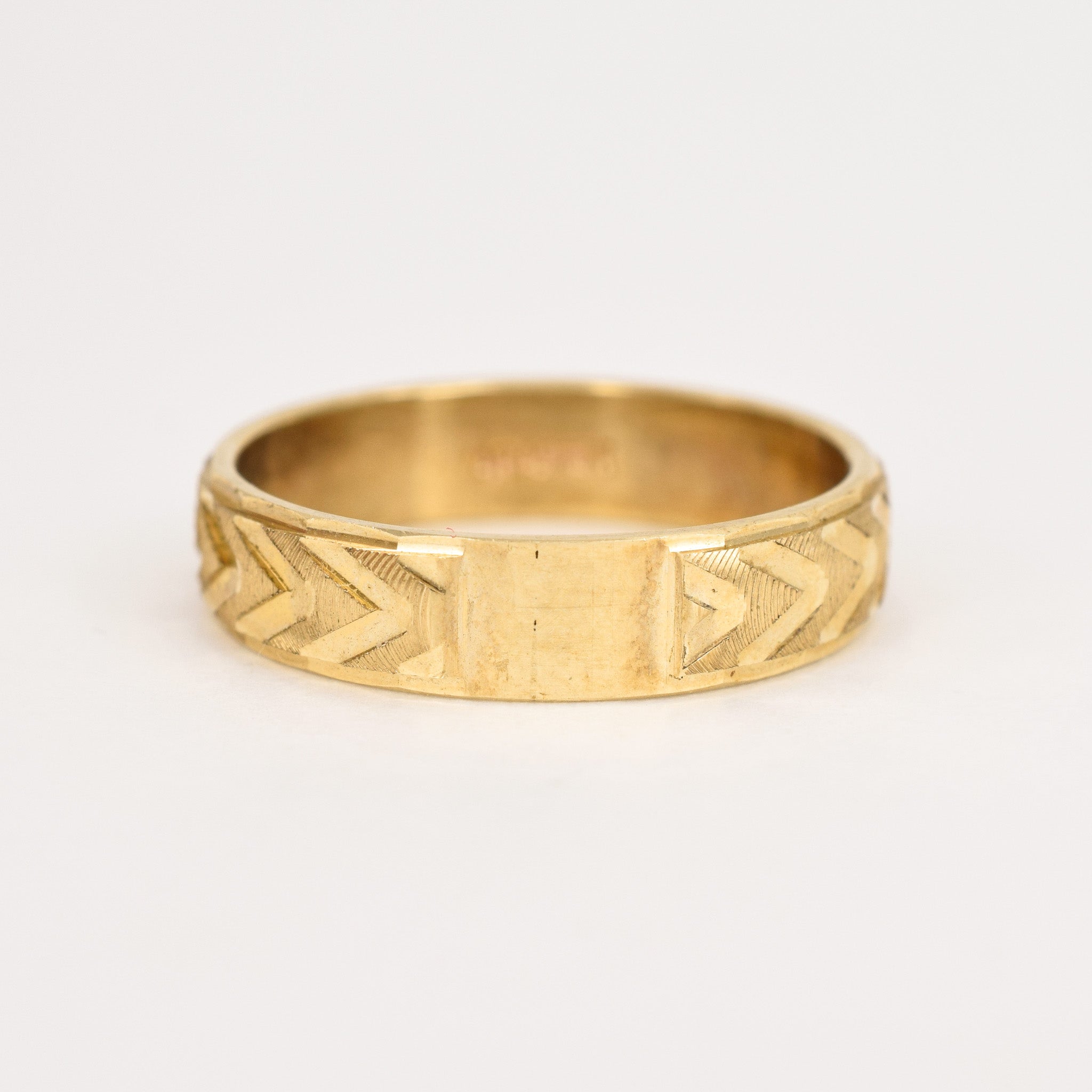 vintage gold wedding band, folklor vintage jewelry canada