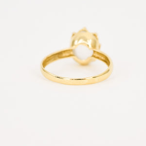 vintage 18k  moonstone ring, folklor vintage jewelry canada