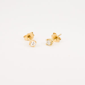 vintage diamond stud earrings, folklor vintage jewelry canada