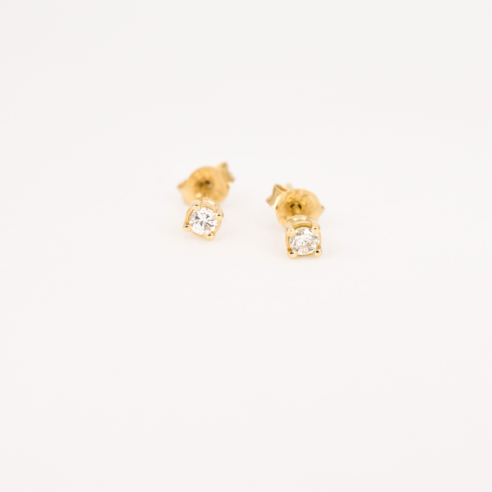 vintage diamond stud earrings, folklor vintage jewelry canada