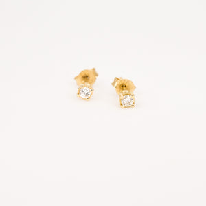 vintage diamond stud earrings, folklor vintage jewelry canada