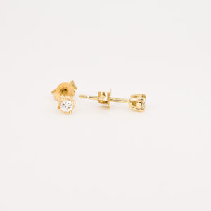 vintage diamond stud earrings, folklor vintage jewelry canada