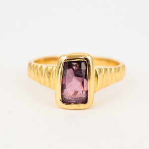 119k vintage bezel set ruby engagement ring, folklor vintage jewelry canada 