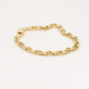 vintage gold gucci link bracelet, folklor vintage jewelry canada