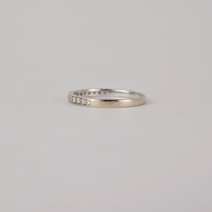 vintage dainty diamond wedding band, folklor