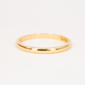 18k yellow gold wedding band, folklor vintage jewelry canada