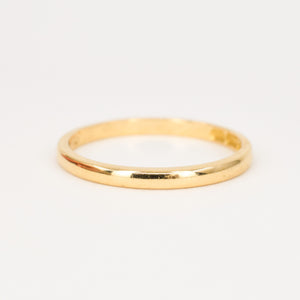 18k yellow gold wedding band, folklor vintage jewelry canada