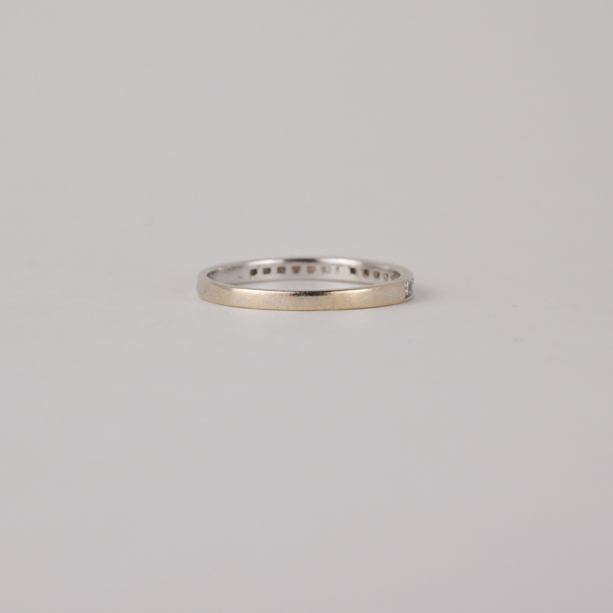 vintage dainty diamond wedding band, folklor