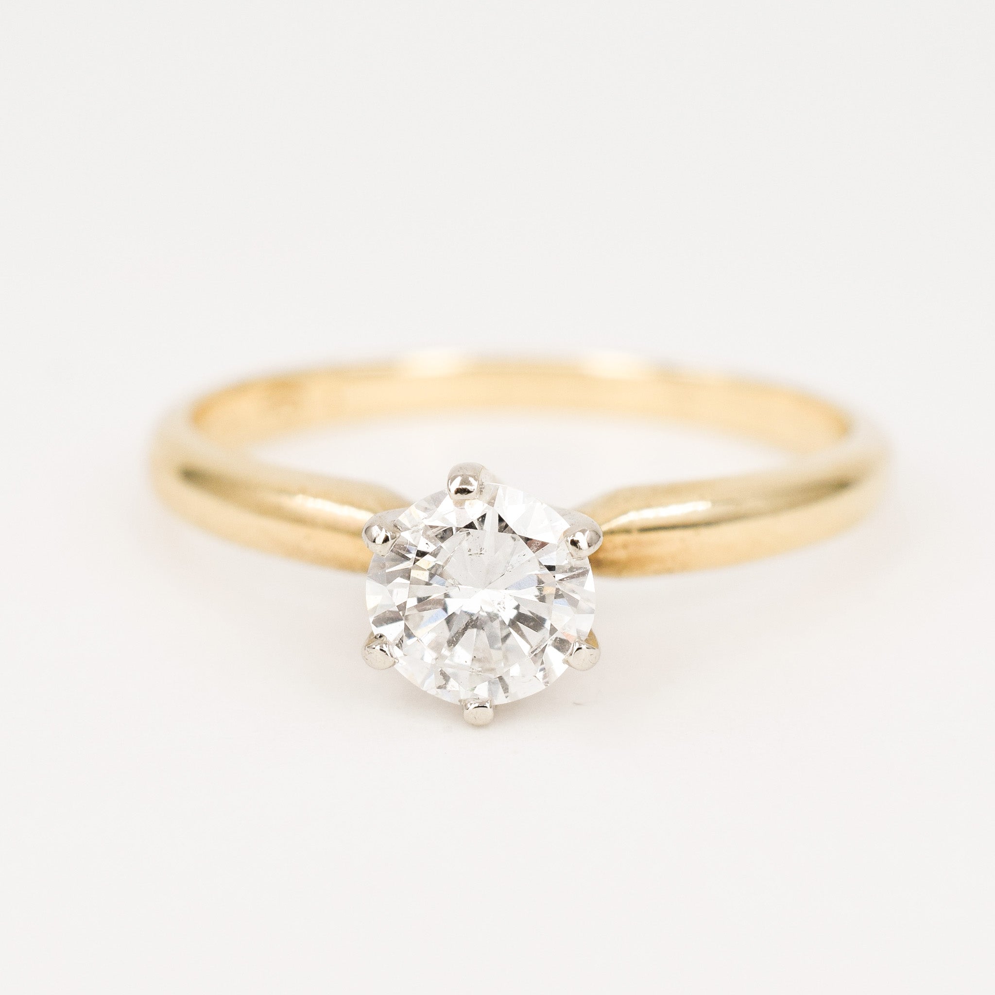 vintage solitaire diamond engagement ring, folklor vintage jewelry canada
