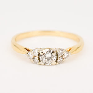 vintage diamond engagement ring, folklor vintage jewelry canada 