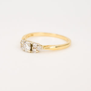 vintage diamond engagement ring, folklor vintage jewelry canada 