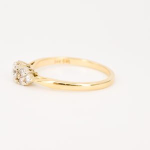 vintage diamond engagement ring, folklor vintage jewelry canada 
