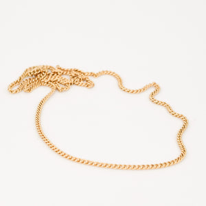 vintage curb chain necklace, folklor vintage jewelry canada 