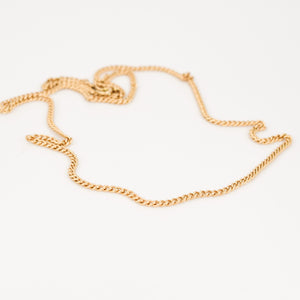 vintage curb chain necklace, folklor vintage jewelry canada 