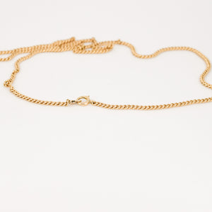 vintage curb chain necklace, folklor vintage jewelry canada 