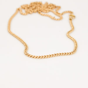 vintage curb chain necklace, folklor vintage jewelry canada 