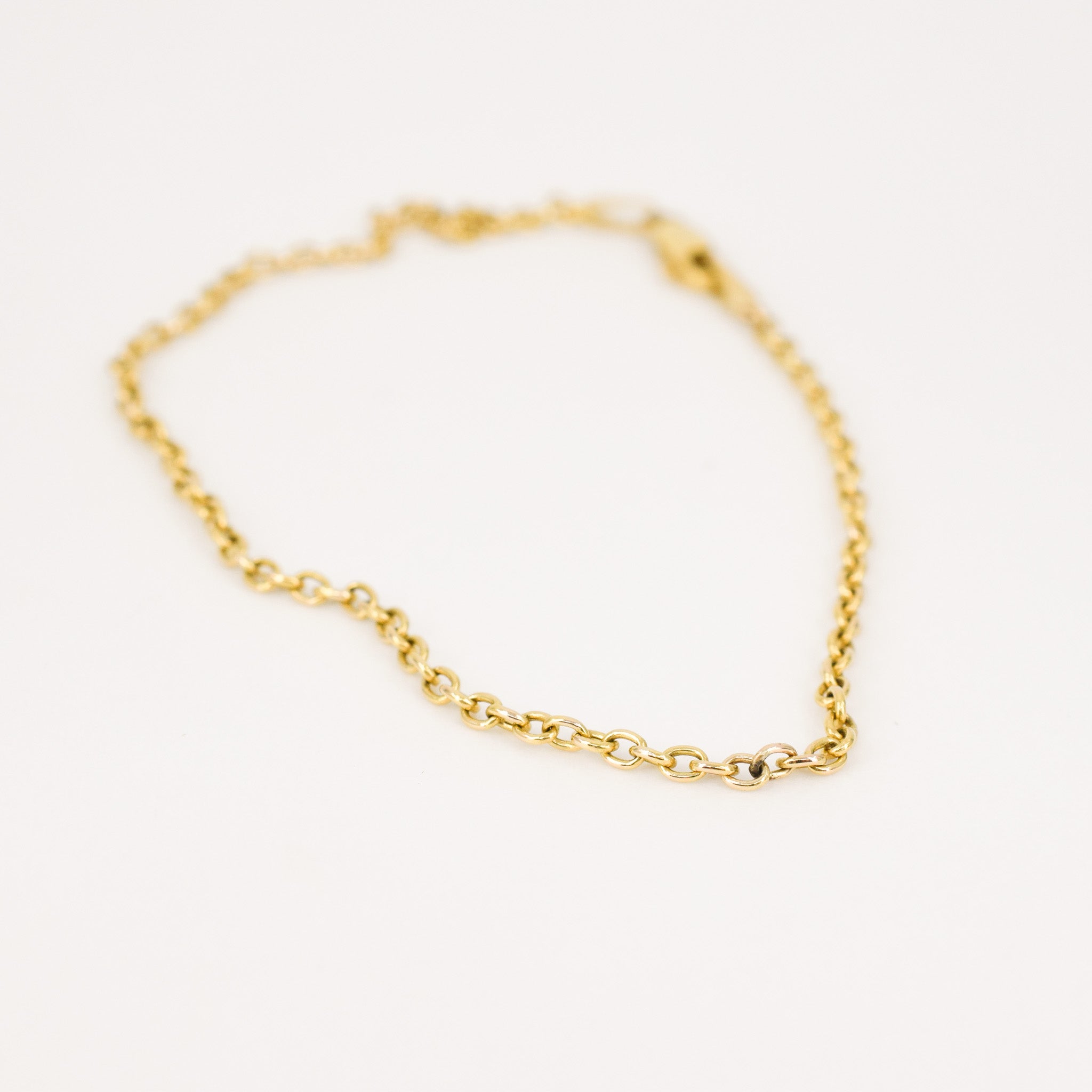 Vintage rolo anklet, folklor vintage jewelry canada