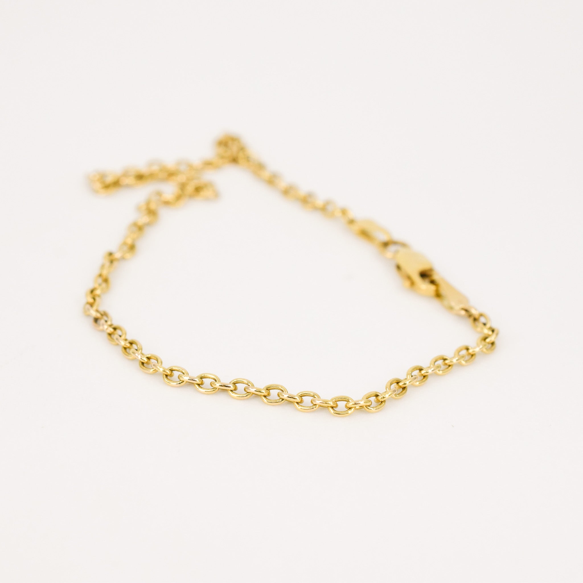 Vintage rolo anklet, folklor vintage jewelry canada