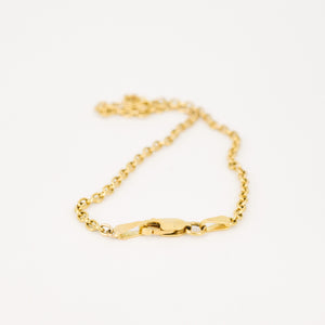 Vintage rolo anklet, folklor vintage jewelry canada