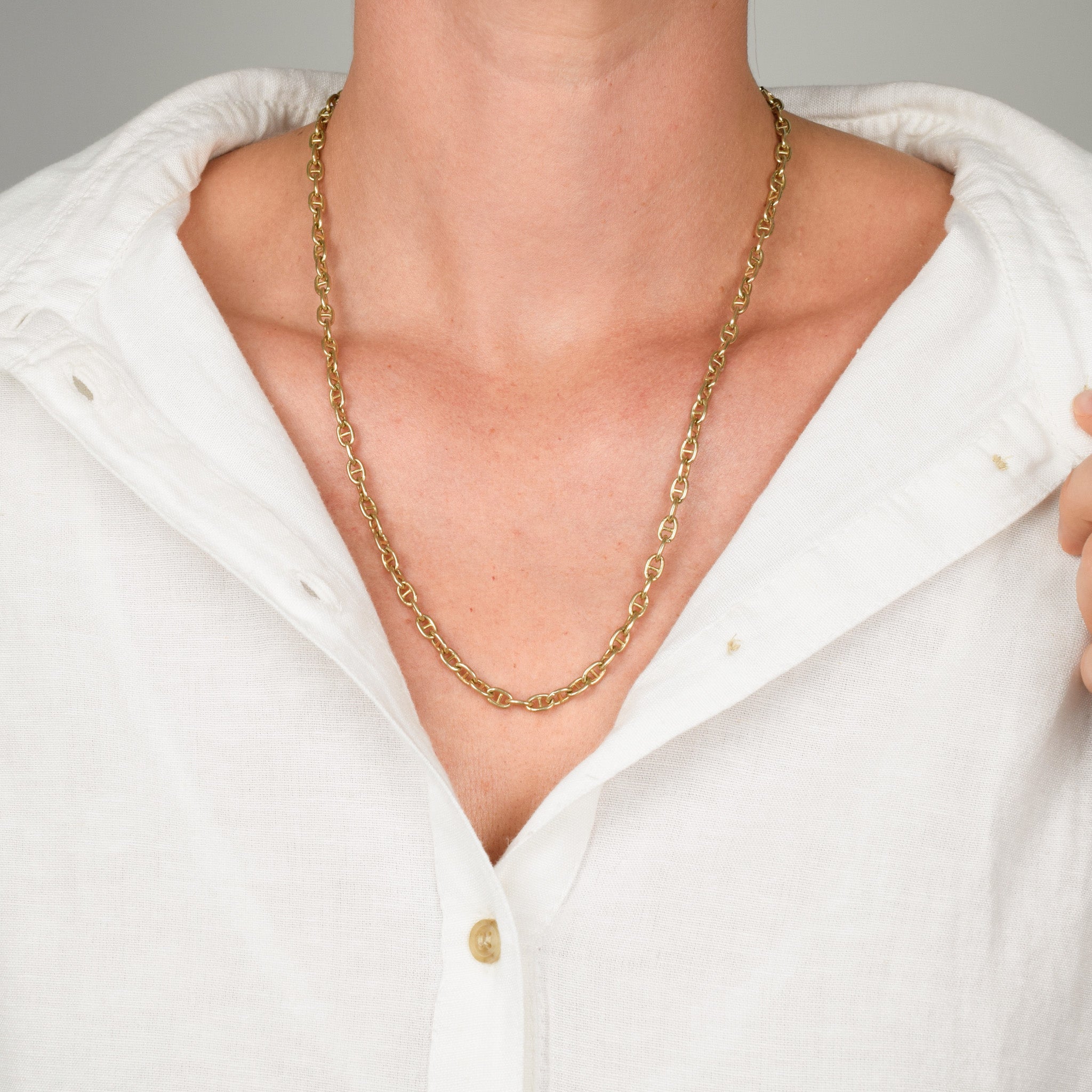vintage gucci link necklace, folklor vintage jewelry canada