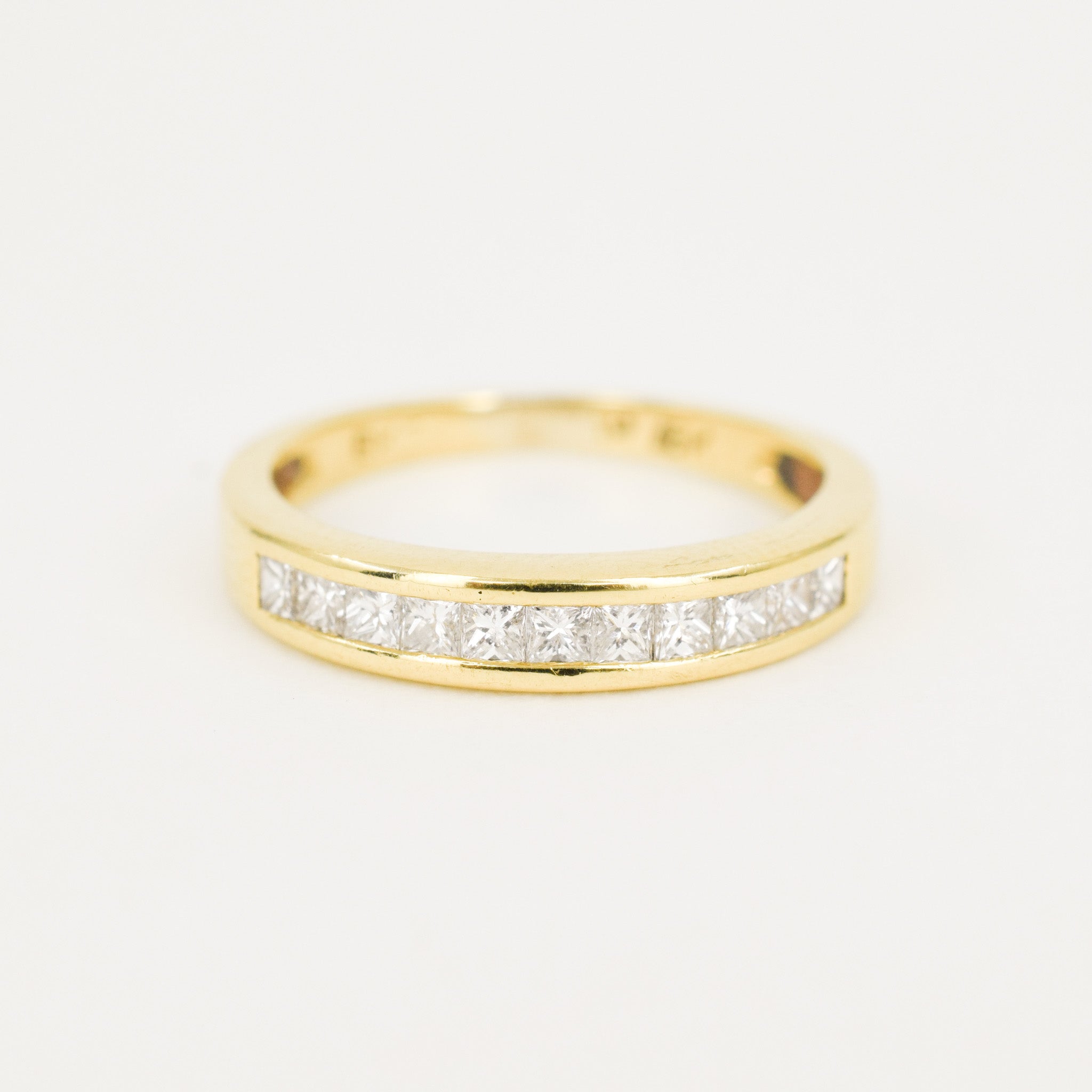 Princess Cut Diamond Band