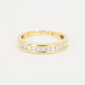 Princess Cut Diamond Band