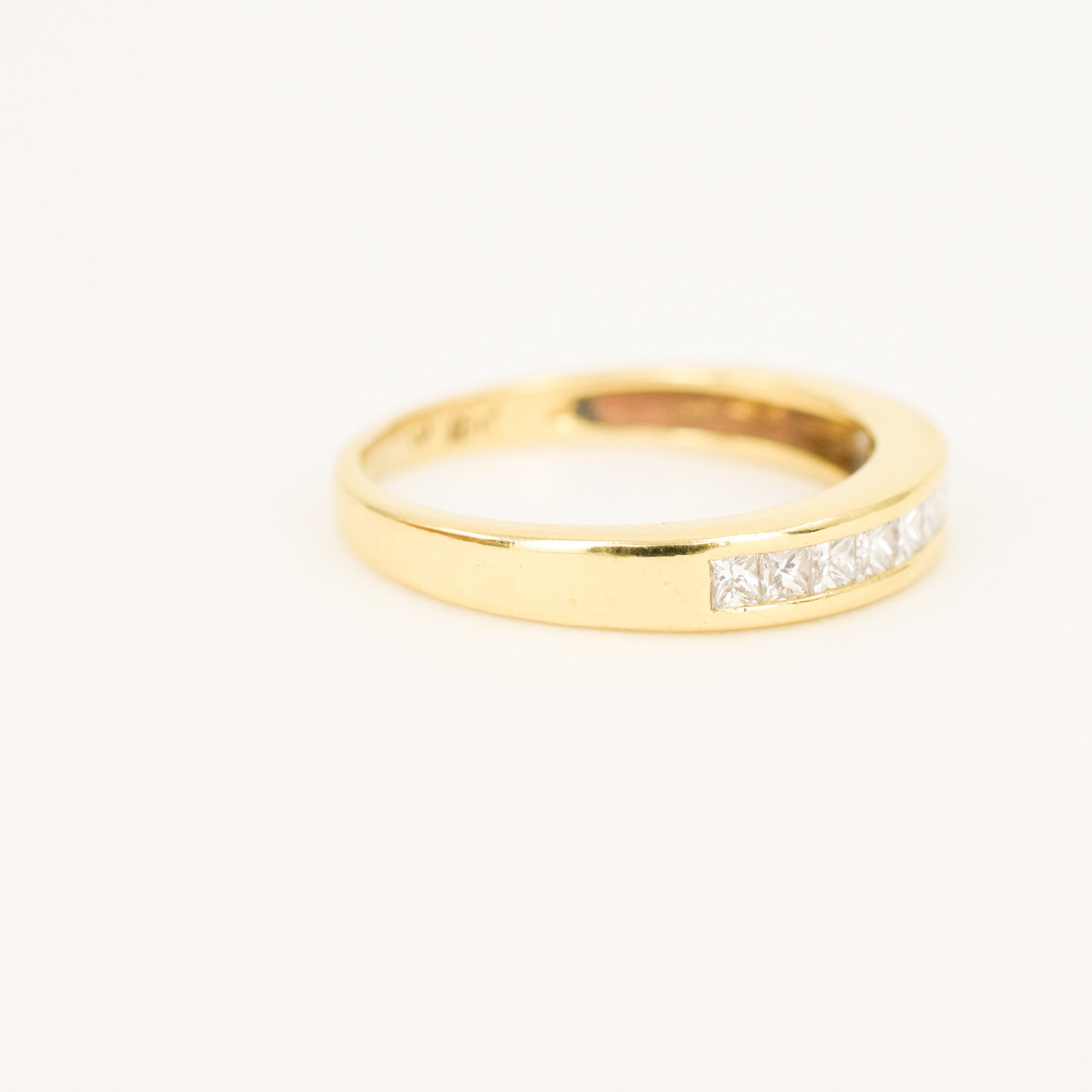 Princess Cut Diamond Band