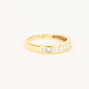 Princess Cut Diamond Band