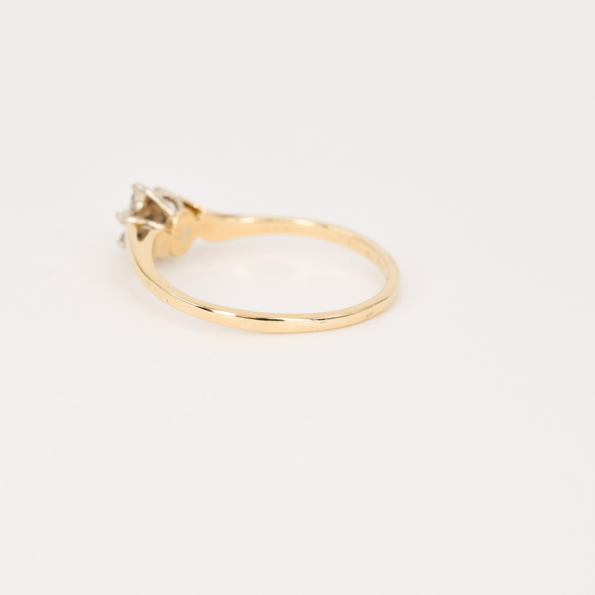 vintage diamond flower cluster ring, folklor vintage jewelry canada