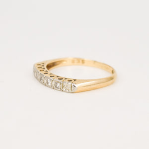 antique orange blossom diamond wedding band, folklor vintage jewelry canada