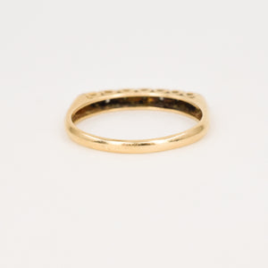 antique orange blossom diamond wedding band, folklor vintage jewelry canada