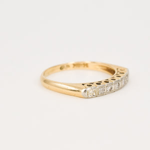 antique orange blossom diamond wedding band, folklor vintage jewelry canada