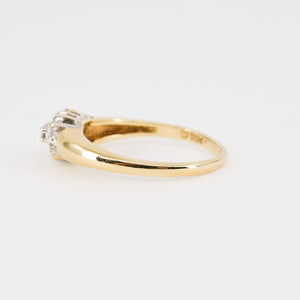 vintage edgy cluster ring, folklor vintage jewelry canada