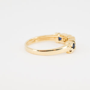 vintage sapphire and diamond ring, folklor vintage jewelry canada