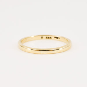 1.8mm Thin Rounded Gold Band (14k)