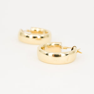 vintage gold hoop earrings, folklor vintage jewelry canada