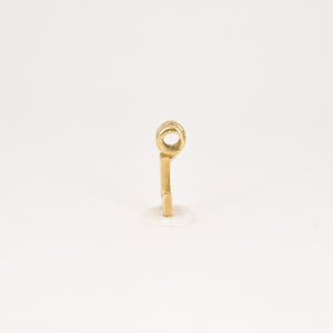 vintage 'L' gold charm pendant, folklor vintage jewelry canada