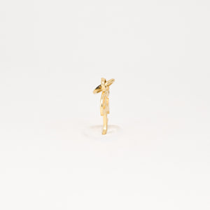 vintage 'f' gold initial pendant, folklor vintage jewelry canada
