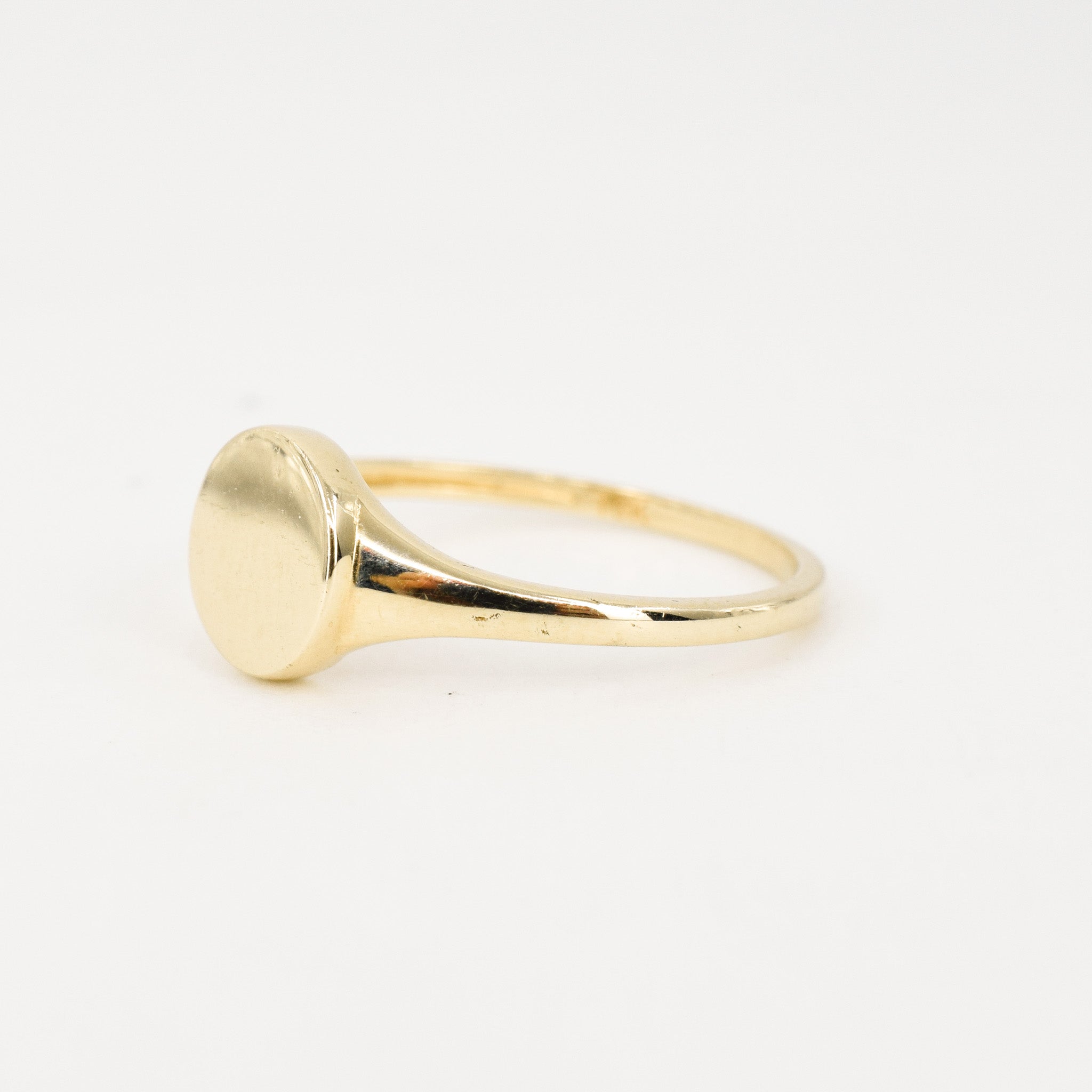 vintage gold signet ring, folklor vintage jewelry canada
