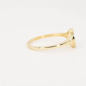 vintage gold signet ring, folklor vintage jewelry canada