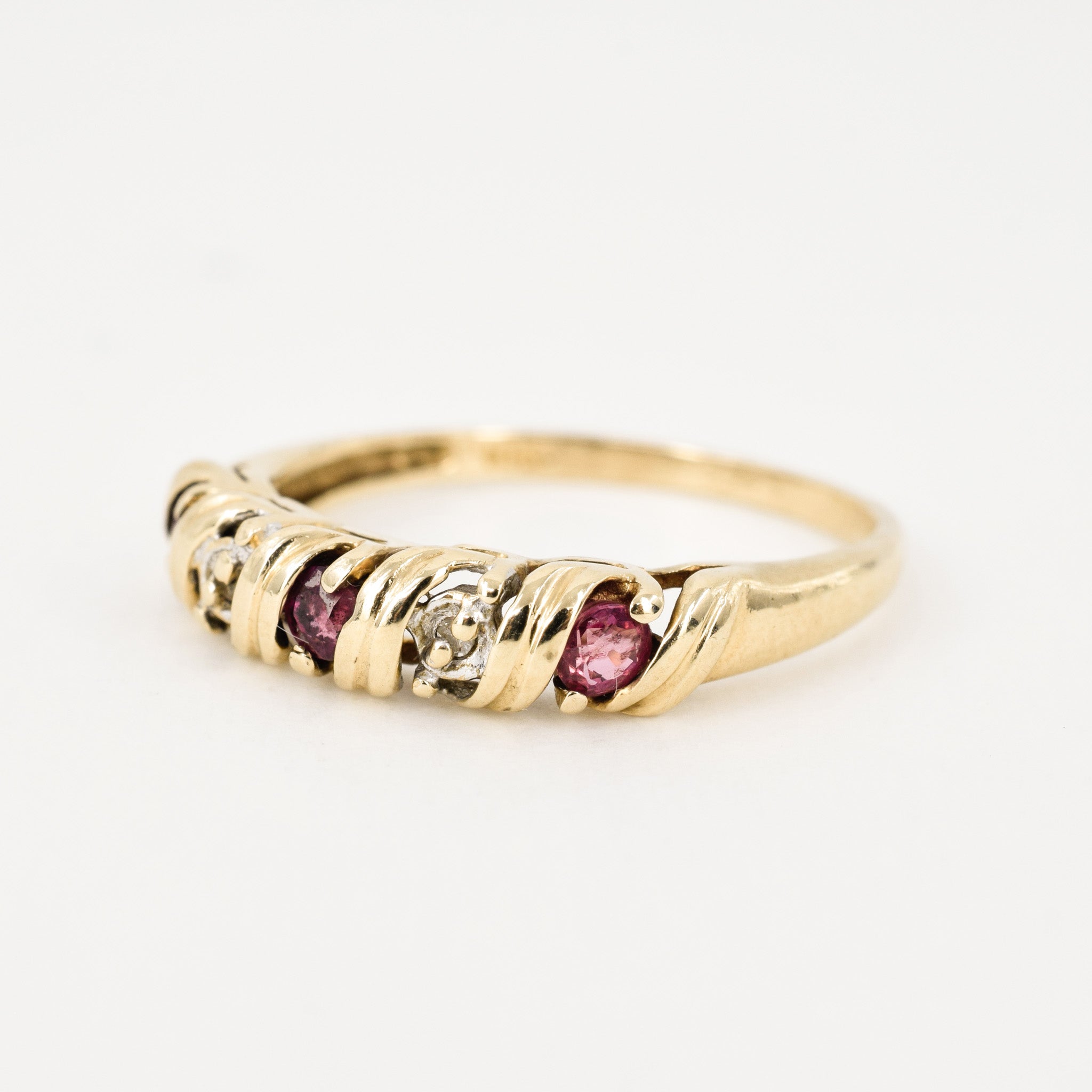 vintage gold ruby ring, folklor vintage jewelry canada