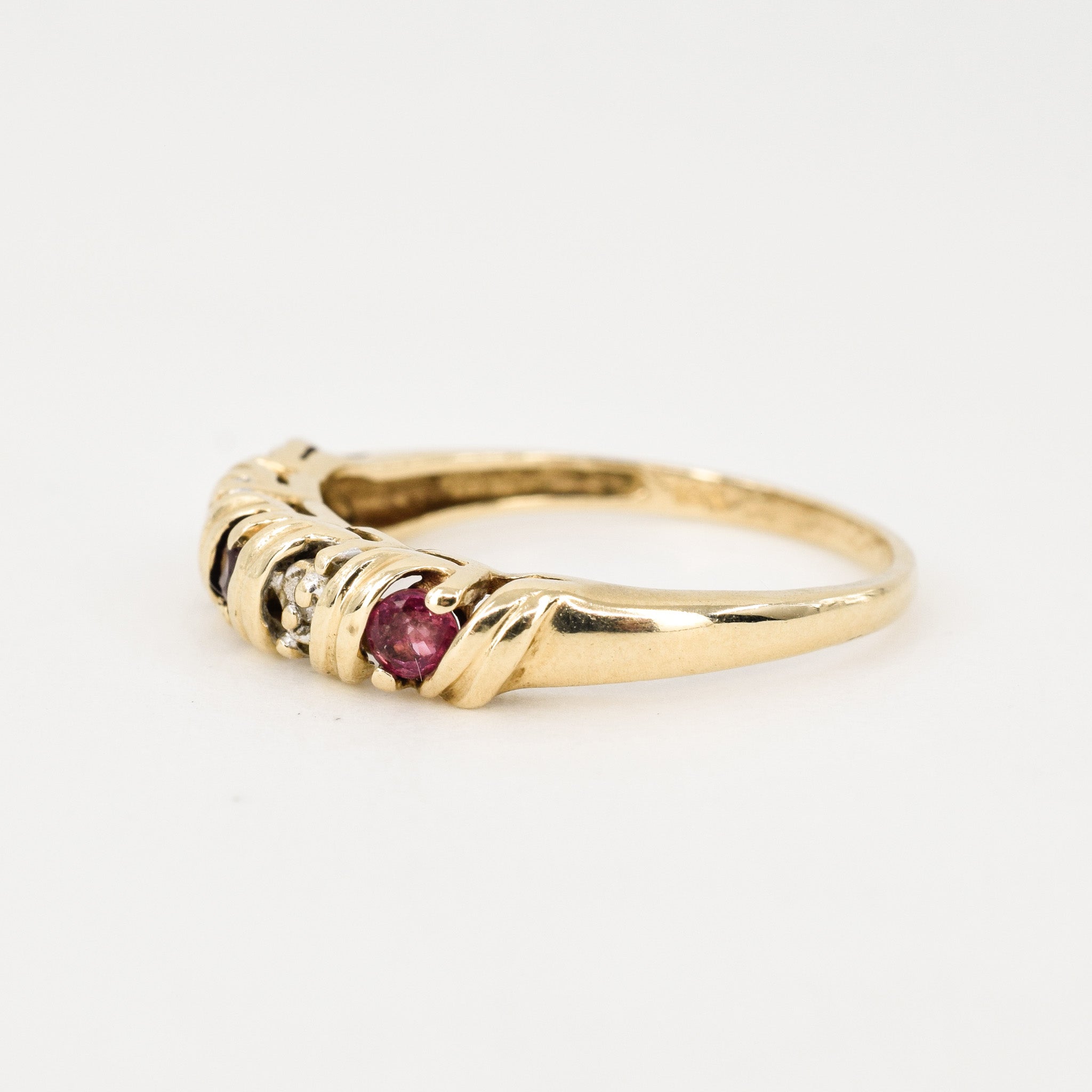 vintage gold ruby ring, folklor vintage jewelry canada