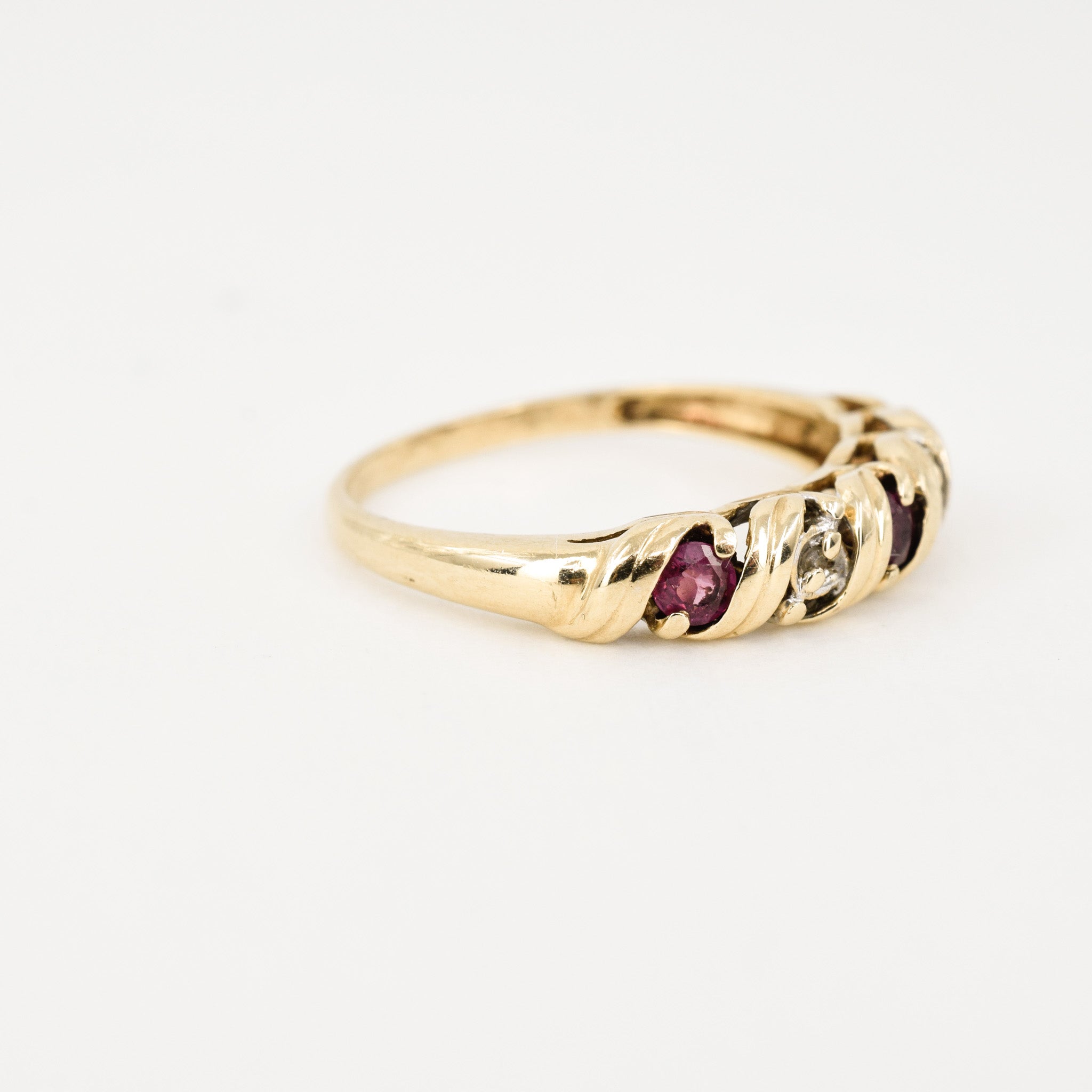 vintage gold ruby ring, folklor vintage jewelry canada