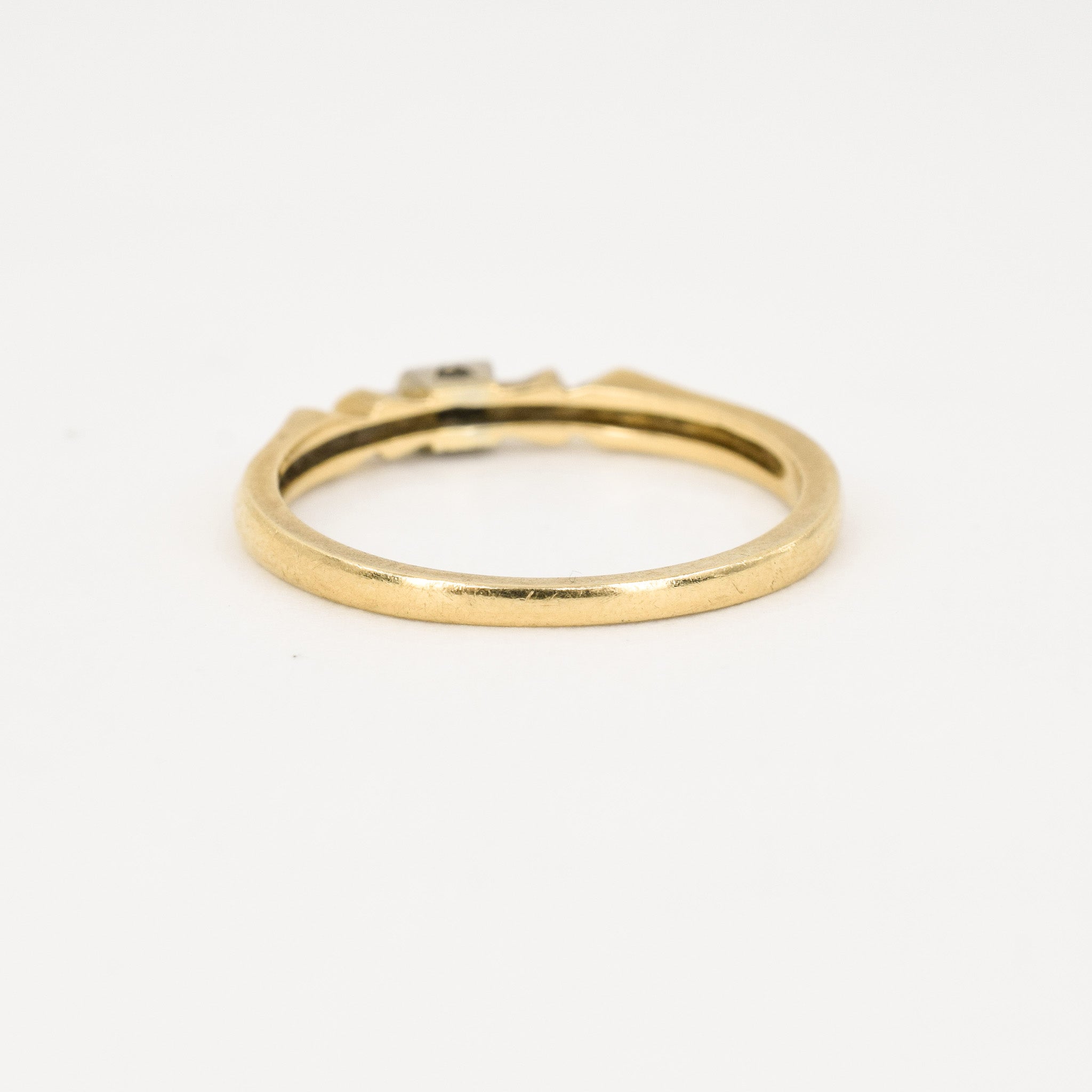 vintage gold structural ring, folklor vintage jewelery canada