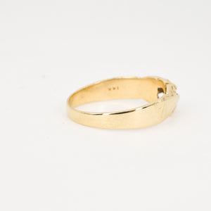 antique gold diamond belcher engagement ring, folklor vintage jewelry canada
