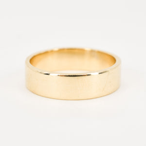 vintage gold sleek band, folklor vintage jewelry canada