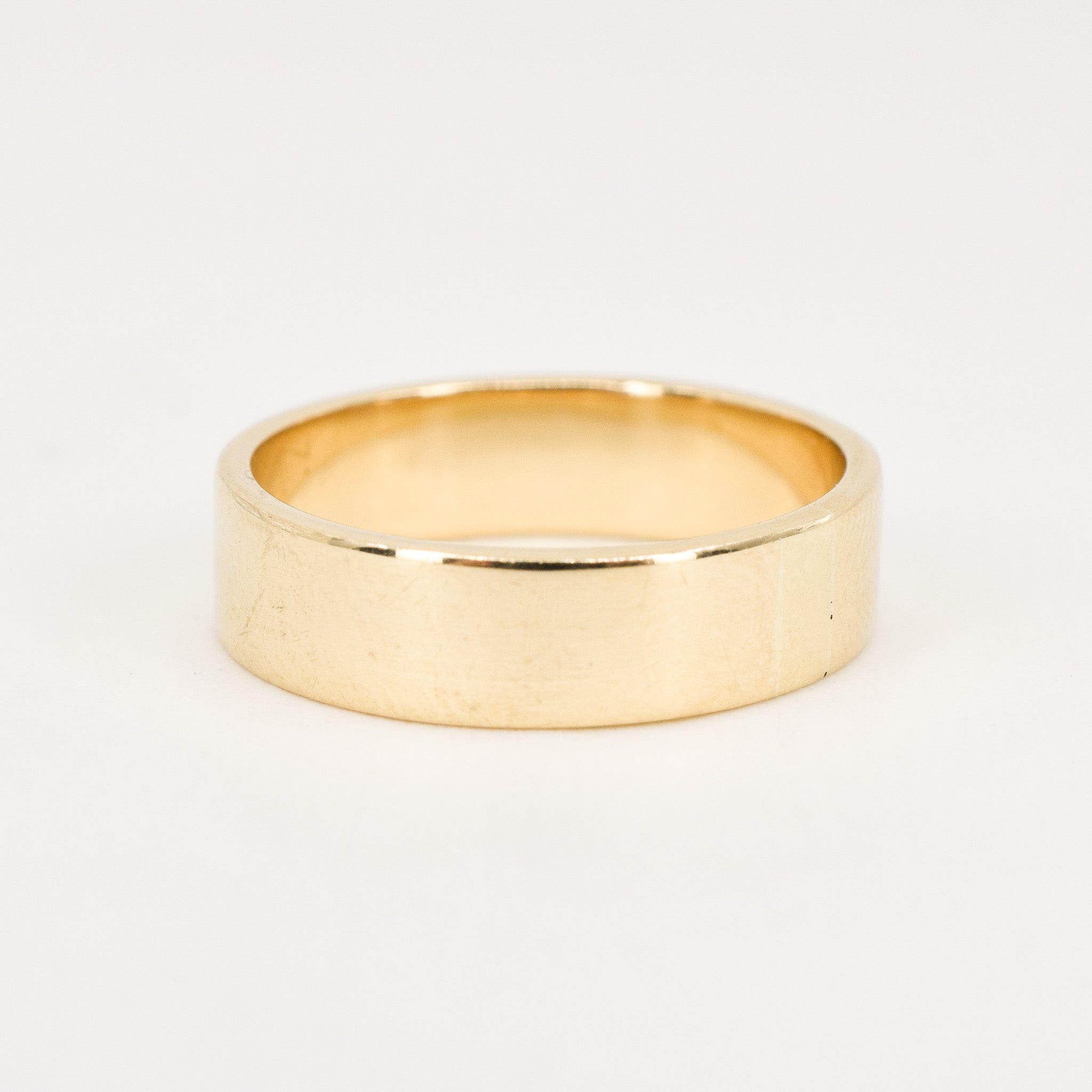 vintage gold sleek band, folklor vintage jewelry canada