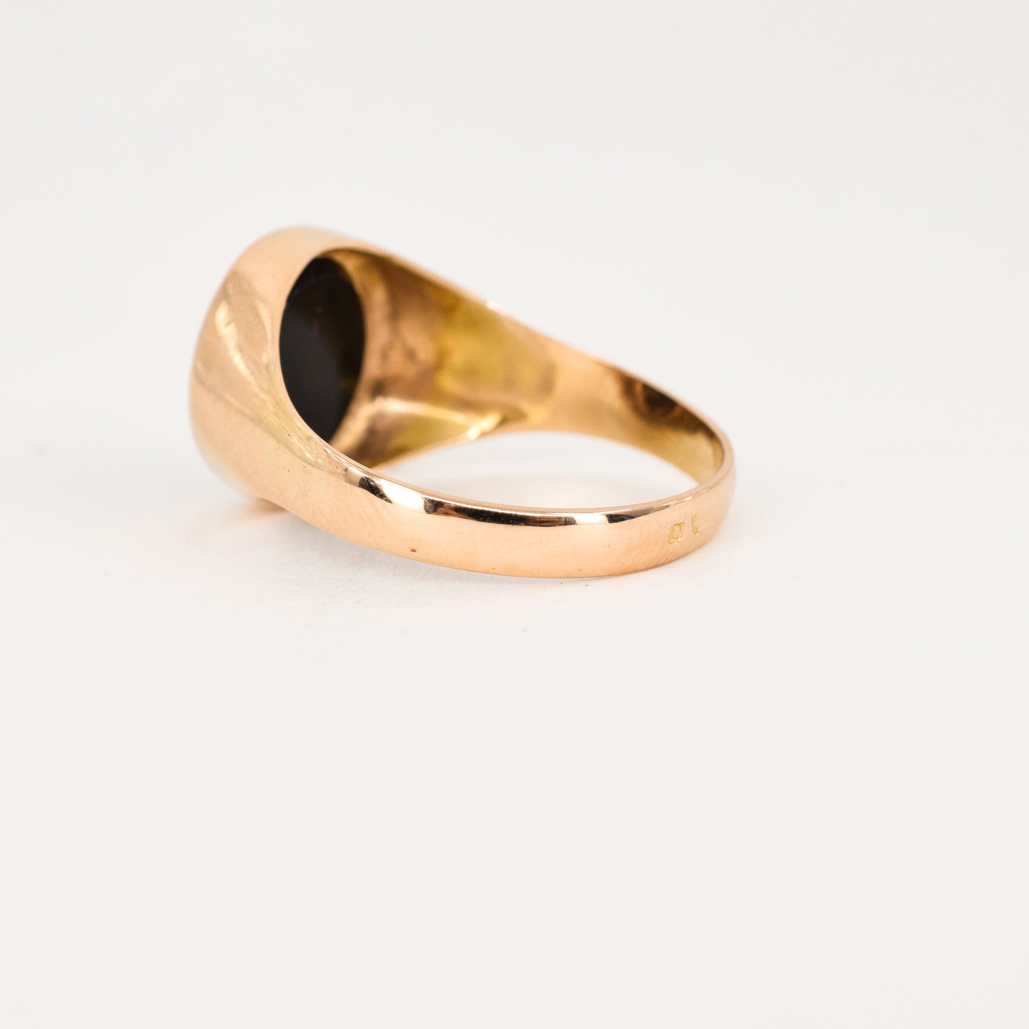 vintage gold onyx ring, folklor vintage jewelry canada