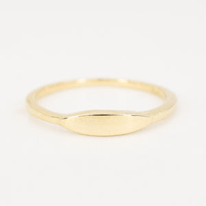 vintage gold ID ring, folklor vintage jewelry canada